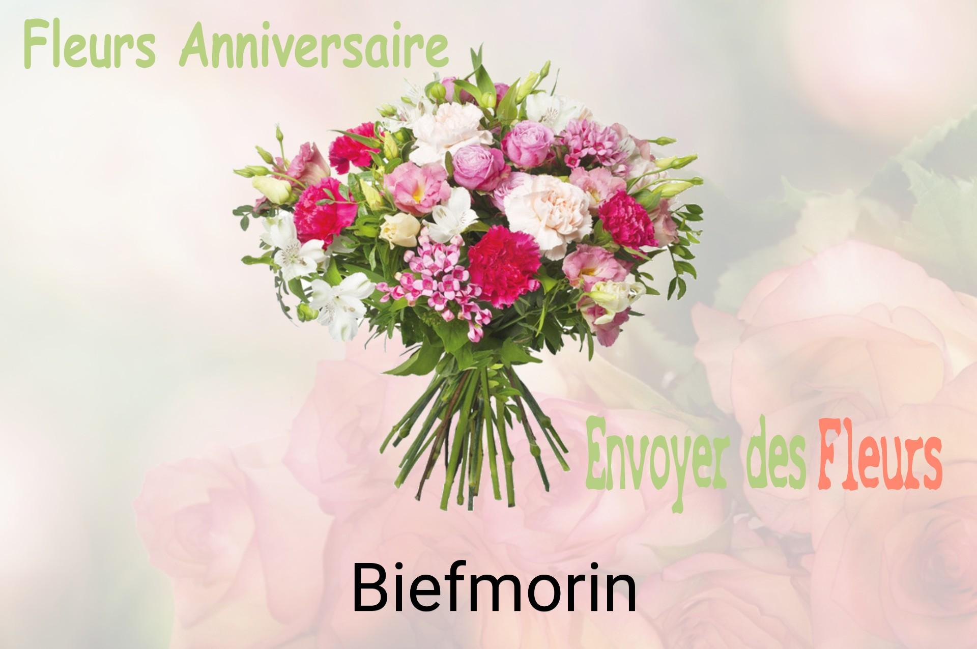 Bouquet de fleurs d’anniversaire livré à Biefmorin